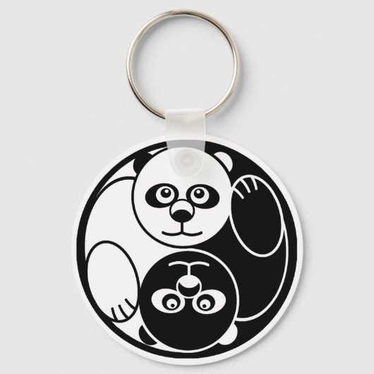 Panda Yin Yang Sleutelhanger (Voorkant)