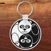 Panda Yin Yang Sleutelhanger (Voorkant)