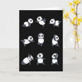 Panda Yoga _1 Kaart (Gele Bloem)