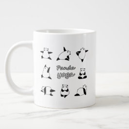 PANDA YOGA, Animals yoga, Panda beer Grote Koffiekop