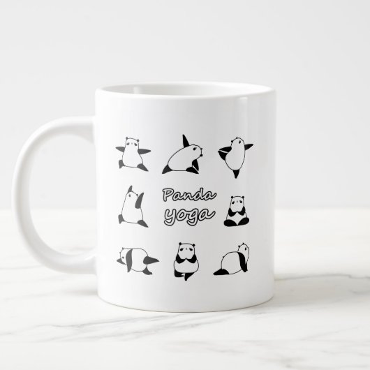 PANDA YOGA, Animals yoga, Panda beer Grote Koffiekop (Links)