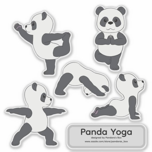 Panda Yoga Stickers (Voorkant)
