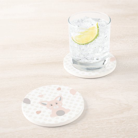 Panda Zandsteen Onderzetter (Zijkant)