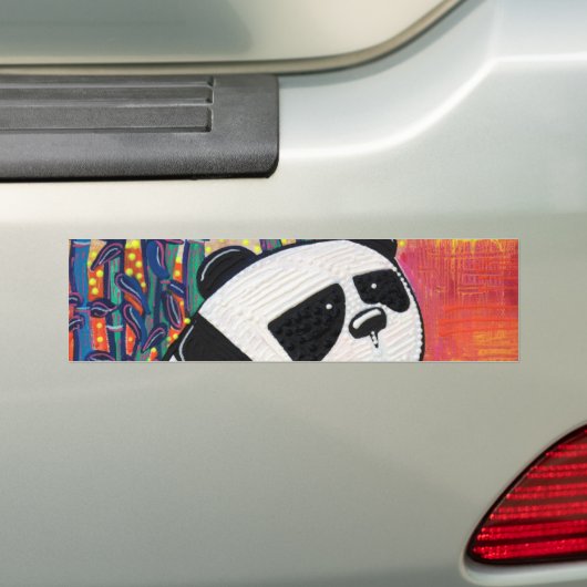 Panda Zen Master Bumpersticker (Op auto)