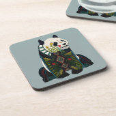 panda zilver drankjes onderzetter (Linkerzijde)