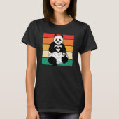 Panda Zookeeper Zookeeping Retro Panda T-shirt (Voorkant)