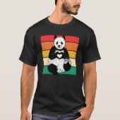 Panda Zookeeper Zookeeping Retro Panda T-shirt (Voorkant)