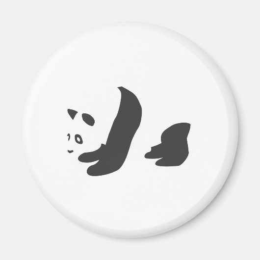 Panda (zwart) magneet (Voorkant)