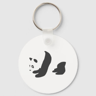 Panda (zwart) sleutelhanger
