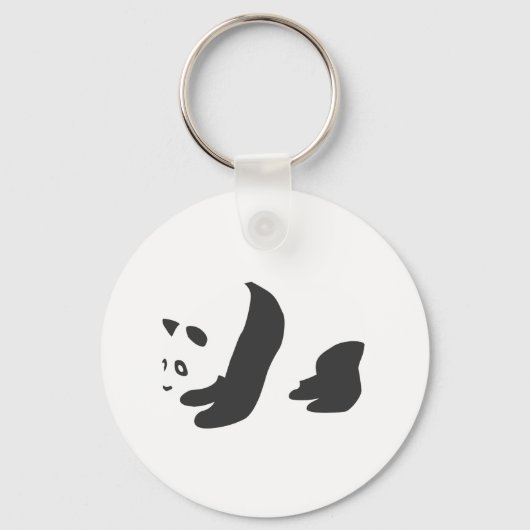 Panda (zwart) sleutelhanger (Voorkant)