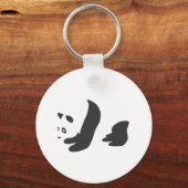 Panda (zwart) sleutelhanger (Voorkant)