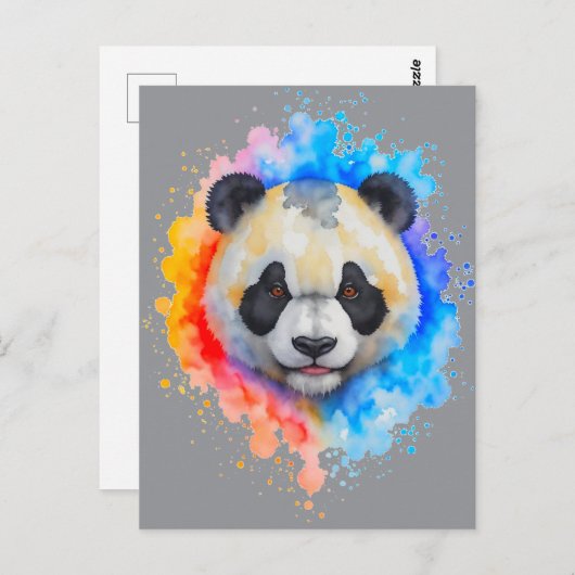 Pandabär Briefkaart (Voorkant / Achterkant)