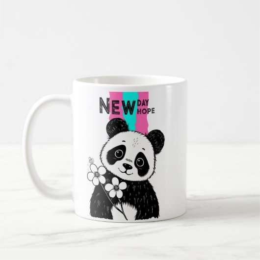 pandabloem koffiemok (Links)
