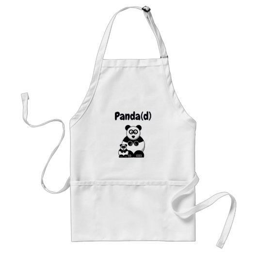 Pandad Panda Dad Funny Vaderdag Gift Ideeën Standaard Schort (Voorkant)