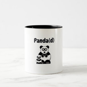 Pandad Panda Dad Funny Vaderdag Gift Ideeën Tweekleurige Koffiemok