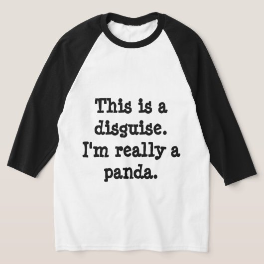 Pandakostuum T-shirt (Laagn)