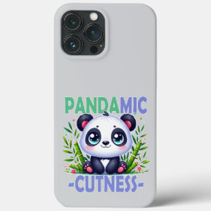 Pandamic Cuteness woordspeling. Schattigee baby Pa Case-Mate iPhone Case