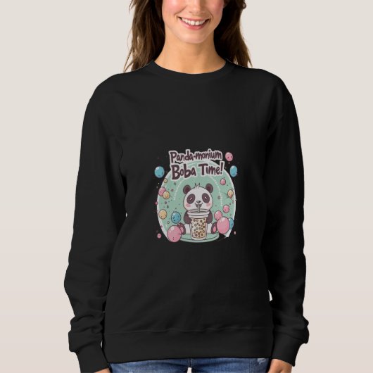 Pandamonium Boba Tijd! Trui (Voorkant)