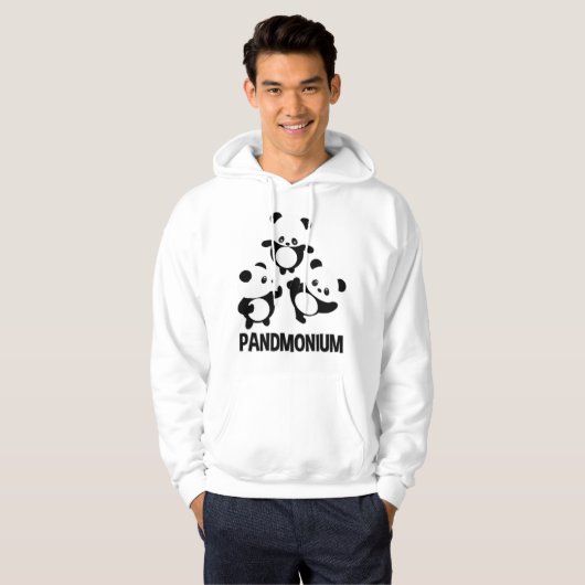 Pandamonium TShirt Funny Panda Beer Pun T-shirt (Voorkant volledig)