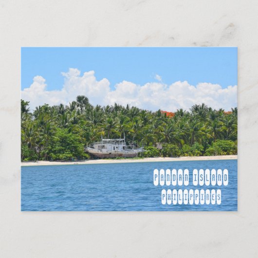 Pandan Island in Mindoro Filipijnen Briefkaart (Voorkant)