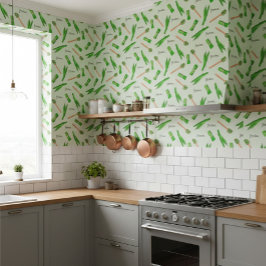 Pandan Leaf Pattern Behang