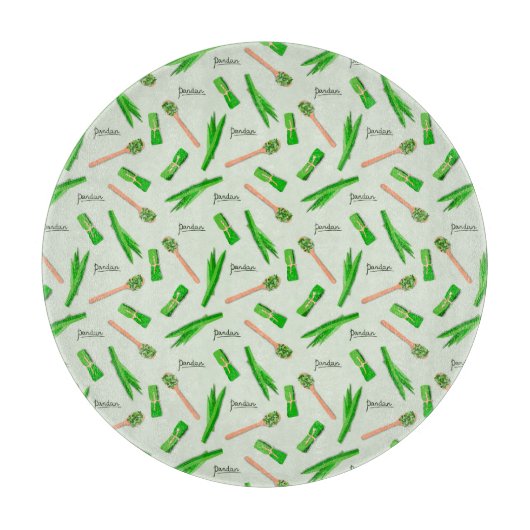 Pandan Leaf Pattern Cutting Board  Snijplank (Voorkant)
