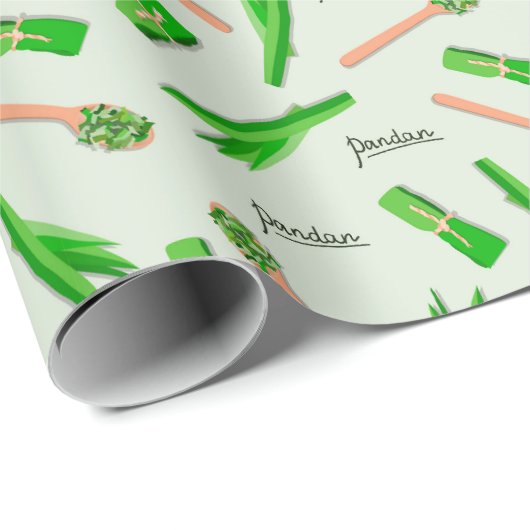 Pandan Leaf Pattern Wrapping Paper Cadeaupapier (Rol Hoek)