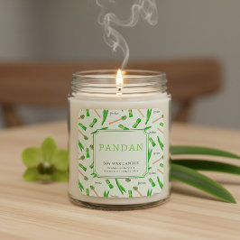 Pandan Soja Was Kaars Aangepaste Sticker