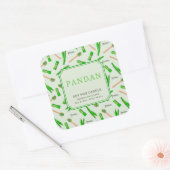 Pandan Soy Wax Candle Custom Sticker (Envelop)