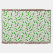 Pandanbladpatroon Fleece Deken (Voorkant)