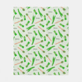 Pandanbladpatroon Fleece Deken (Voorkant)