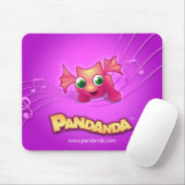 Pandanda Pink Dragon Mousepad Muismat (Met muis)