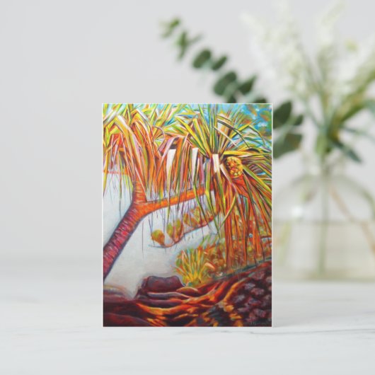 Pandanus Parasol Briefkaart (Staand voorkant)