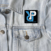 Pandarok Records Logo Vierkante Button 5,1 Cm (In situ)