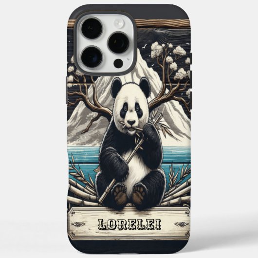 Panda's afgelegen baars: bamboe rust Case-Mate iPhone case (Achterkant)
