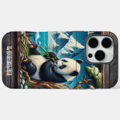 Panda's afgelegen boek: bamboe plezier Case-Mate iPhone case (Achterkant (horizontaal))