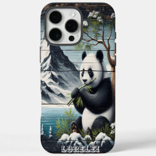 Panda's afgelegen plek: bamboe tevredenheid iPhone 16 pro max hoesje