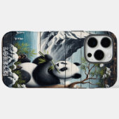 Panda's afgelegen plek: bamboe tevredenheid Case-Mate iPhone case (Achterkant (horizontaal))