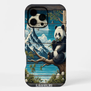 Panda's afgelegen toevluchtsoord: Bamboe kauwen iPhone 16 Pro Max Hoesje