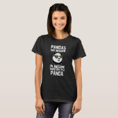 Pandas Are Awesome I'm Awesome Therefore I'm A Pan T-shirt (Voorkant volledig)