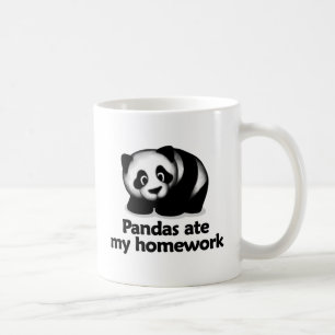 Pandas at mijn huiswerk koffiemok