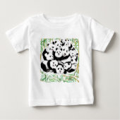 Pandas Baby T-Shirt Family Panda (Voorkant)