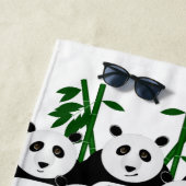 Pandas Beach Towel Strandlaken (In situ)