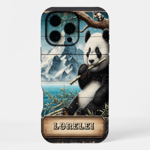 Panda's Bergzicht: Bamboerust iPhone 16 Pro Max Hoesje