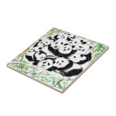 Pandas - Big Hugs - Cute - Funny - Waterverf Art Tegeltje (Zijkant)