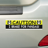 PANDAS BUMPERSTICKER (Op auto)