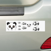 Pandas Bumpersticker (Op auto)