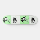 Pandas Checker - groen Persoonlijk Skateboard (Horizontaal)