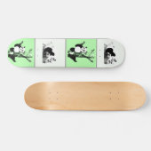 Pandas Checker - groen Persoonlijk Skateboard (Horizontaal)