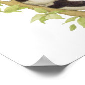 Pandas die in een boom speelt poster (Hoek)